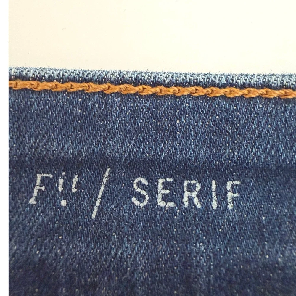 Pilcro Anthropologie Serif Skinny Jeans Size 30 Dark Wash Mid Rise Stretch Denim